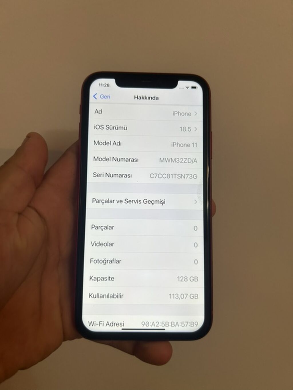 IPhone 11, 128 GB, Qırmızı, Face ID — Apple iPhone, Mehdiabad (3)