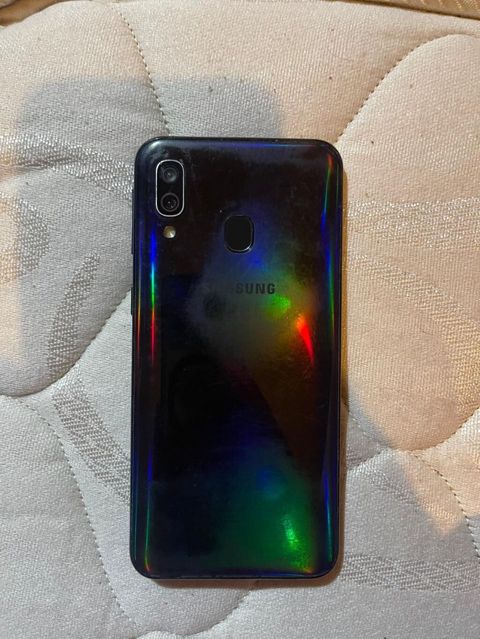 Samsung Galaxy A40, rəng - Göy, Barmaq izi, İki sim kartlı — Bakı
