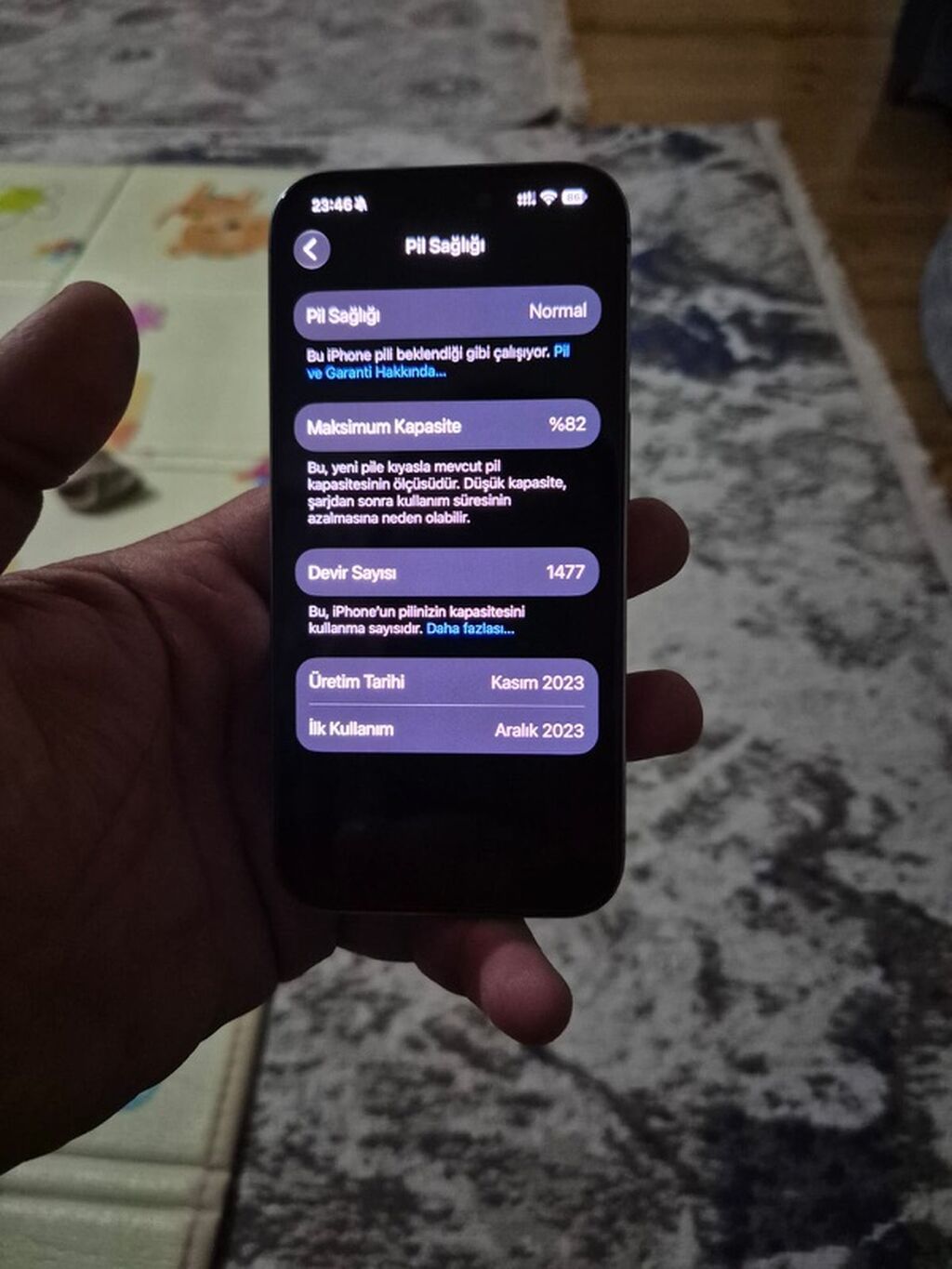 IPhone 15 Pro, 512 GB, Gümüşü, Face ID — Apple iPhone, Beyləqan (3)
