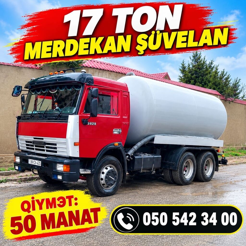 Xidmət: 17 tonluq kanalizasiya/çirkab suları daşınması (Mərdəkan — Santexnika və kommunikasiyalar, Digah (3)