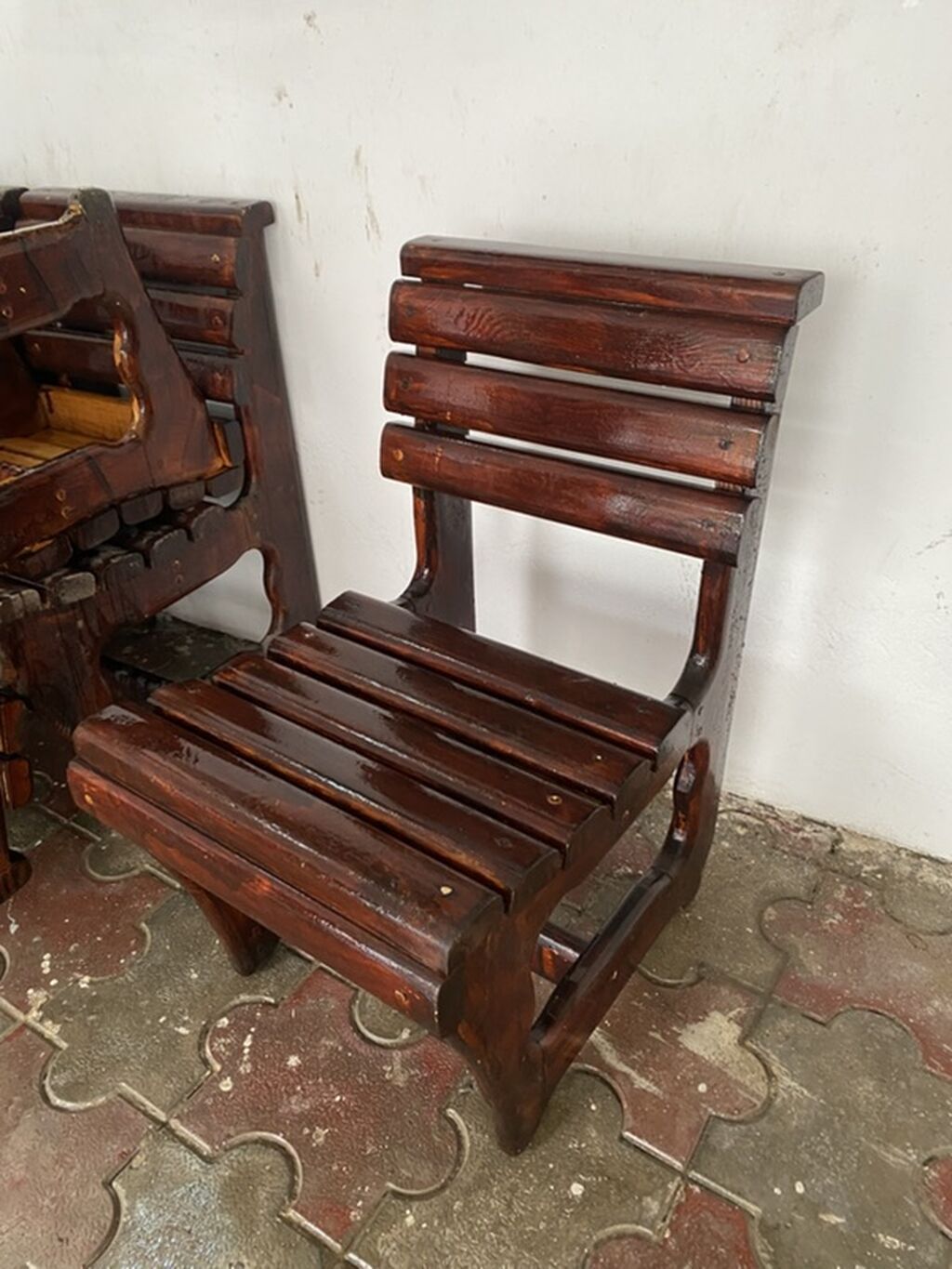 Taxta (ağac) bağ-mebel dəsti - Material: bərk ağacdan hazırlanmış — Mobilya dəstləri, Bakı (2)