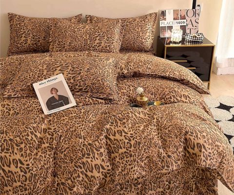 Yataq dəsti Trendy, birnəfərlik, pambıq, qəhvəyi, yorğan üzü 160x220 sm, mələfə 180x240 sm, yastıq üzü 50x70 sm — Bakı