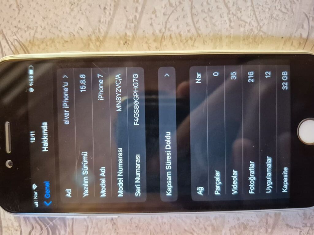 IPhone 7, 32 GB, Gümüşü, Barmaq izi — Apple iPhone, Qobustan (4)