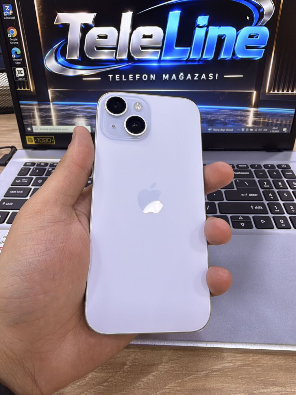 IPhone 15, 128 GB, Mavi, Zəmanət, Kredit, Simsiz şarj — Apple iPhone, Bakı