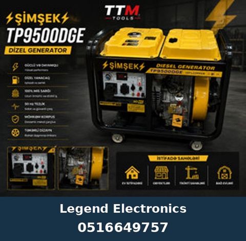 Elan başlığı: Dizel generatorı Şimşek TP9500DGE 9.5kW Elan mətni — Bakı