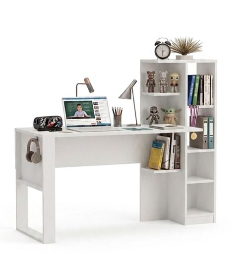 Yazı masası MB 28, Laminat,Ag, 145x121x55 sm — Bakı