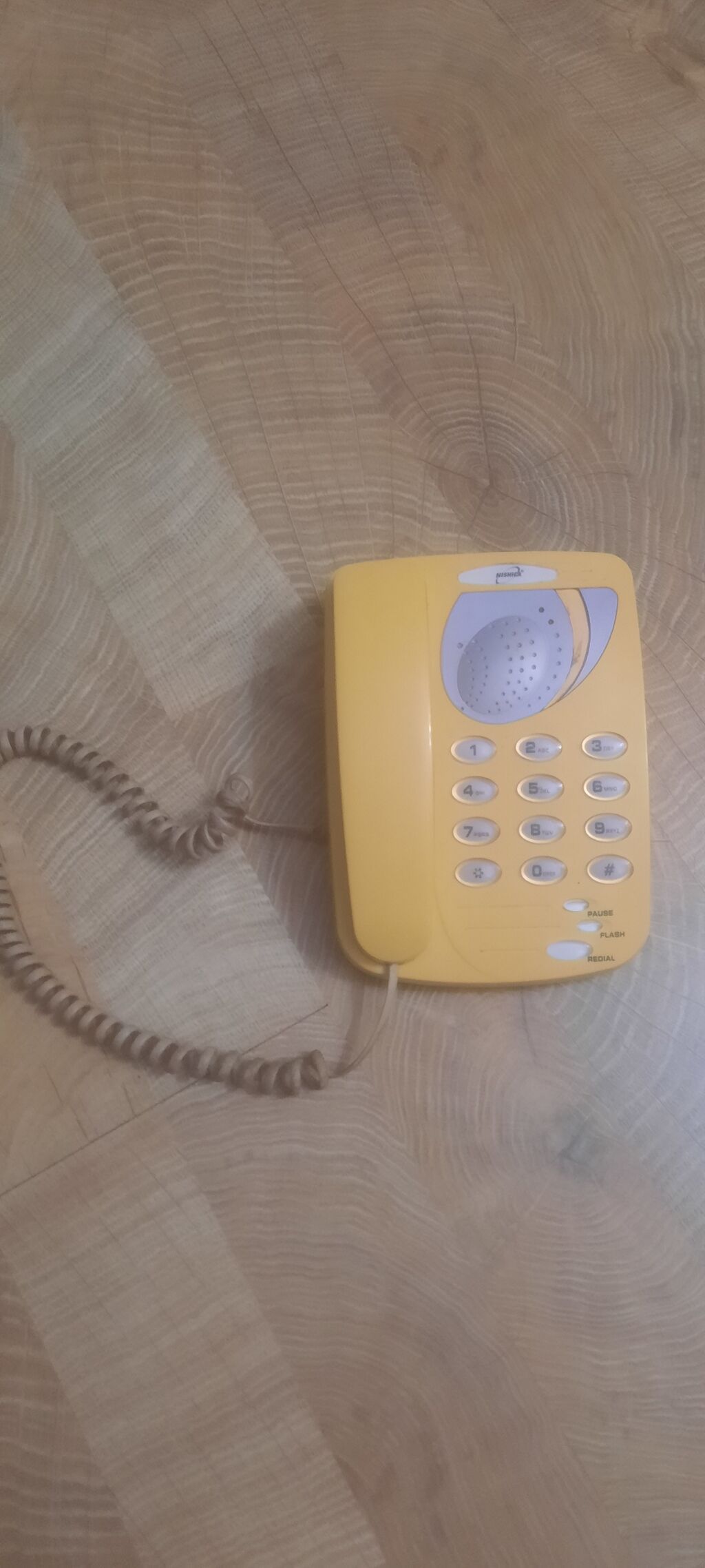 Sarı rəngli masaüstü/diamafon tipli naqilli telefon - Brend: Nısınk — Kabel və radio telefonları, Bakı (2)
