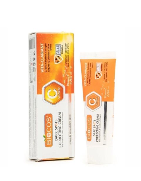 Bıocos Dark Spots Correcting Cream – Vitamin C-lı ləkə əleyhinə krem — Xırdalan