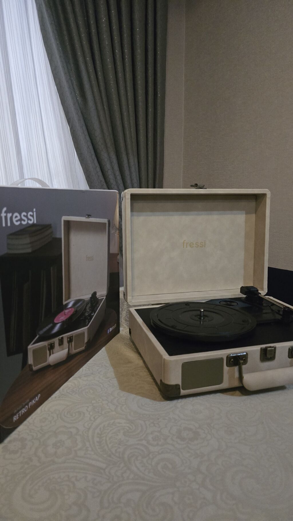 Fressi Retro Pikap – çamadan tipli dizayn, daxilində stereo — Vinil proqreslər və aksesuarlar, Bakı (6)