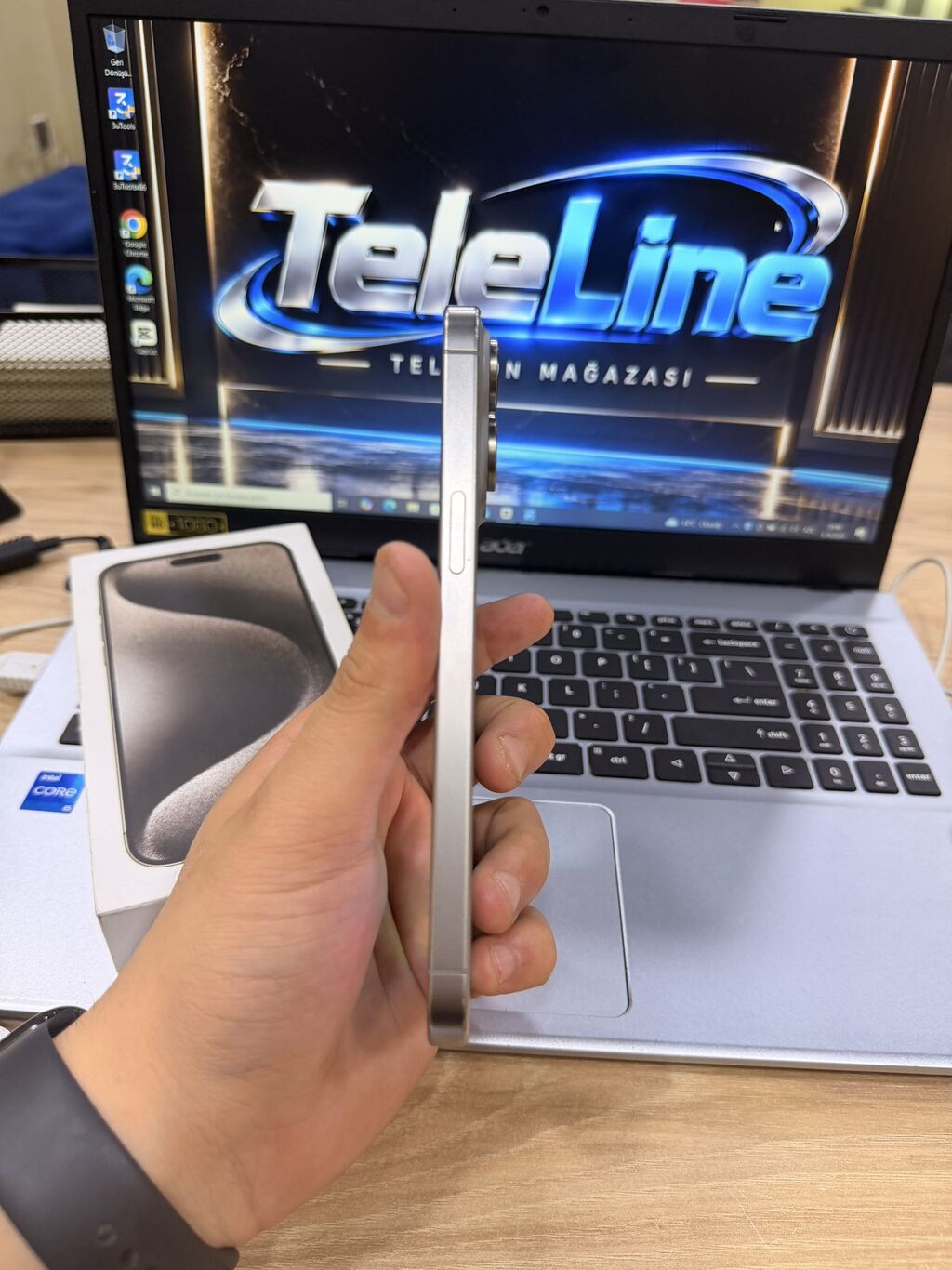 IPhone 15 Pro Max, 256 GB, Natural Titanium, Zəmanət, Kredit, Simsiz şarj — Apple iPhone, Bakı (2)