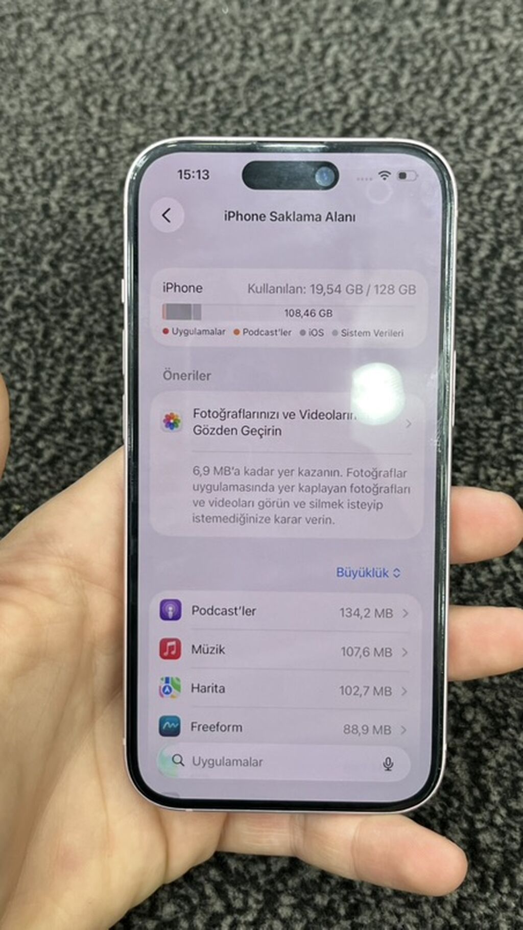 IPhone 15, 128 GB, Çəhrayı, Zəmanət, Face ID — Apple iPhone, Masazır (7)