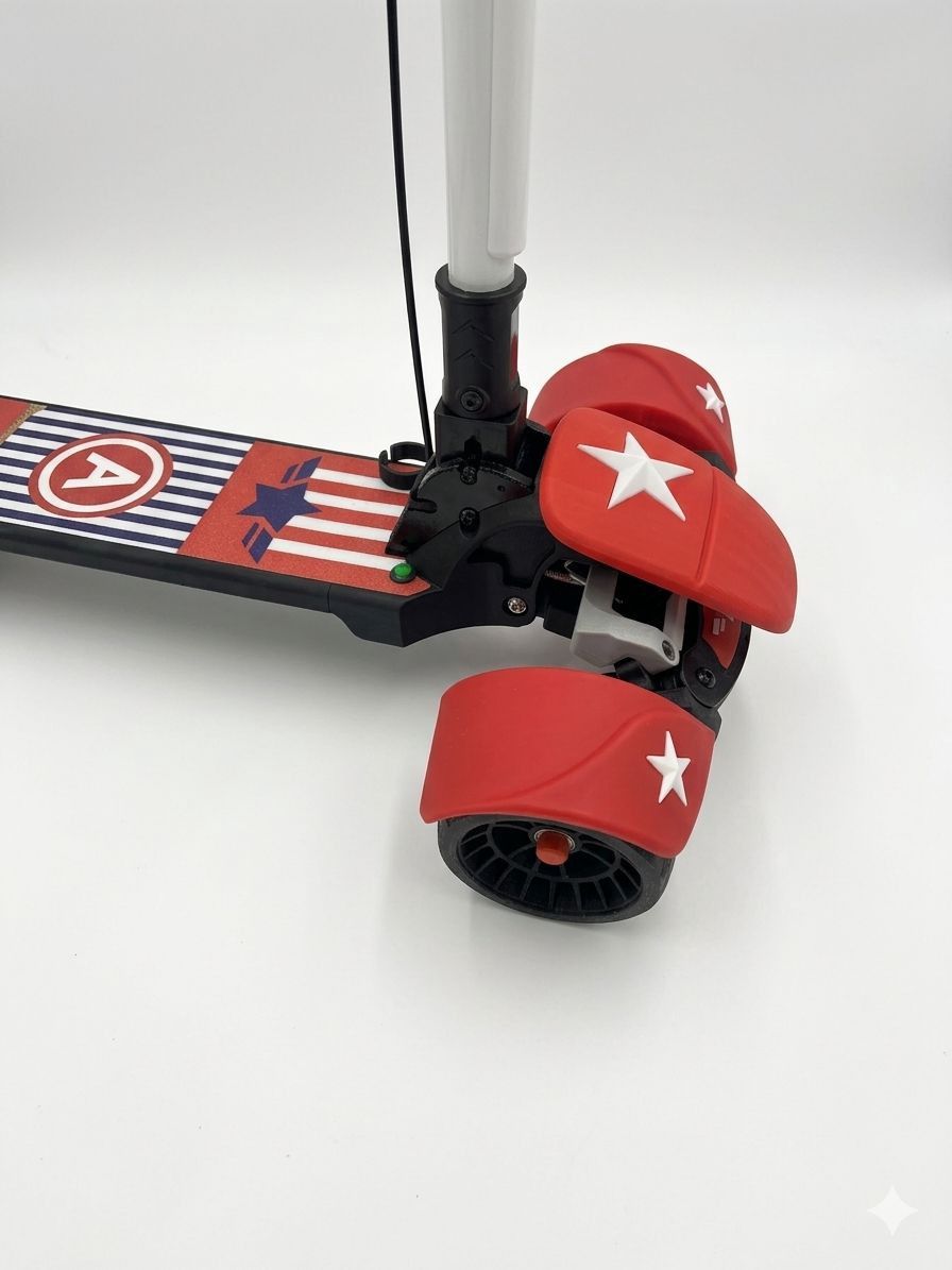 Uşaq samokatı Captain Amerika Black/Red — Mallar, Bakı (2)