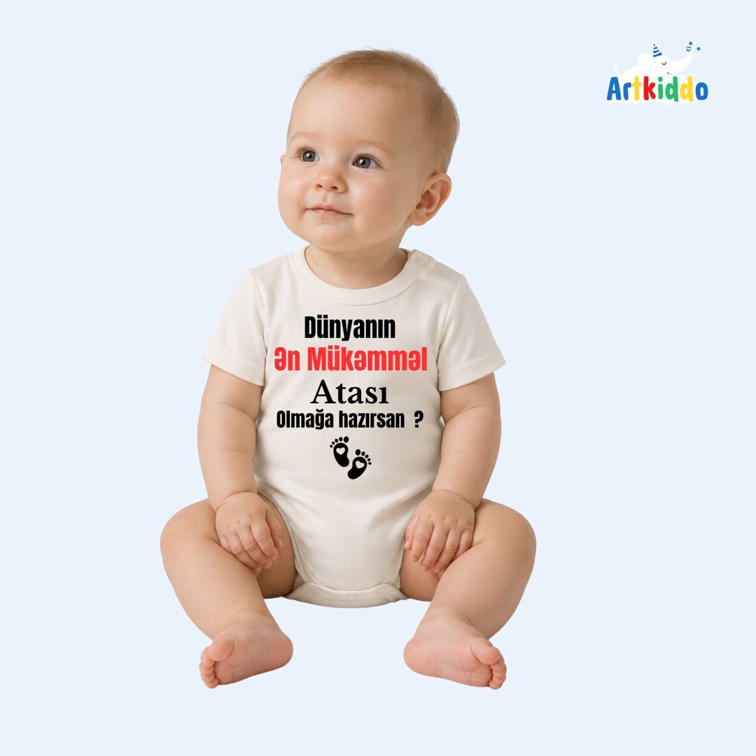 Yenidoğulanlar üçün bodi, pambıq, ağ, 9-12 ay — Mallar, Bakı (2)