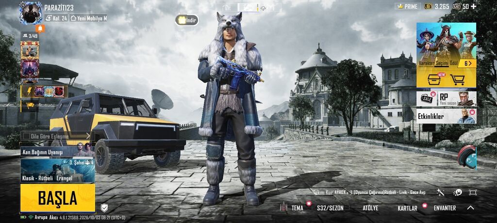 Pubg Mobile hesabı – Prime aktiv, zəngin inventar və valyuta balansı — Aksesuarlar, Bakı