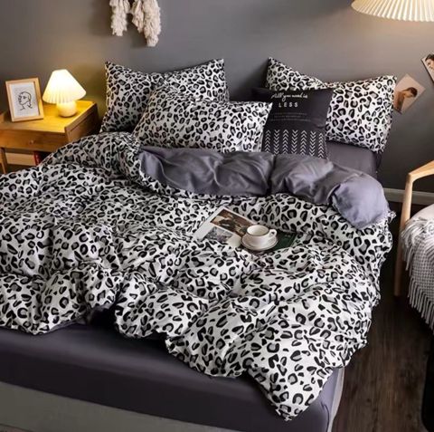 Yataq dəsti Trendy, yorğan üzü 160x220 sm 2 əd, mələfə 240x260 sm, yastıq üzü 50x70 sm 2 əd, ailəvi, pambıq, boz — Bakı