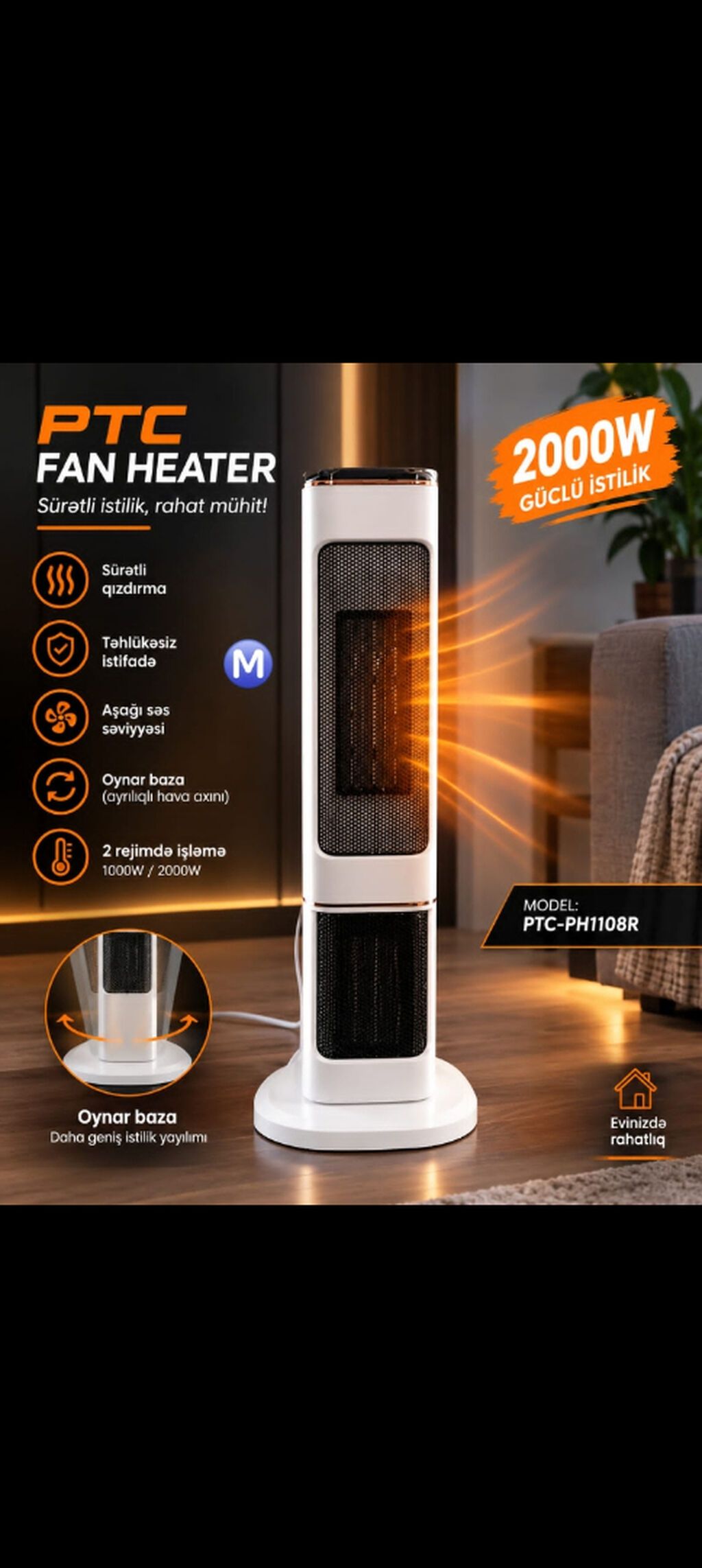 Ödənişli çatdırılma — Isıtıcılar və isı ventilatorları, Bakı