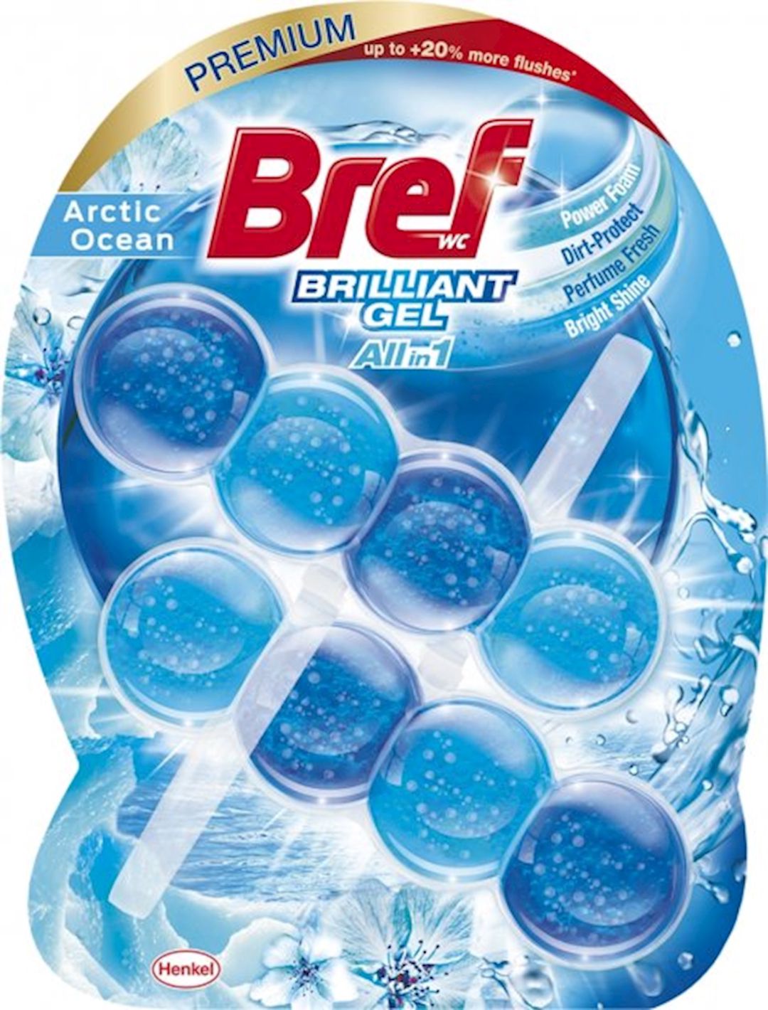 Unitaz üçün asma toplar Bref Brilliant Gel Arctic Ocean, 42 q x 2 əd — Mallar, Bakı