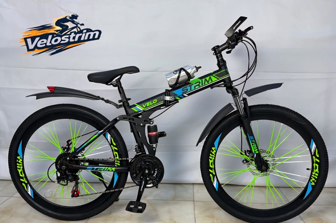 Velosiped VeloStrim 24", qara/yaşıl — Velosipedlər, Bakı