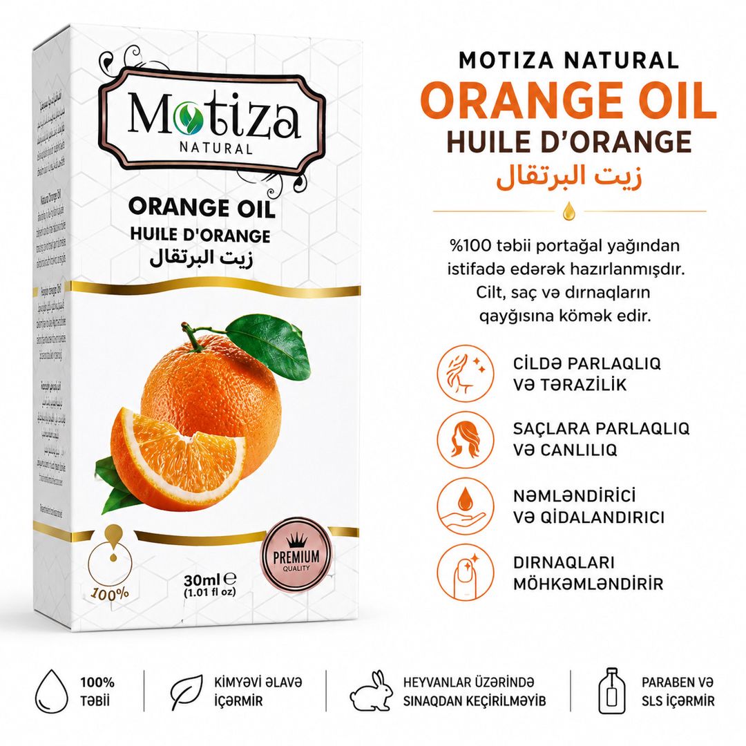 Masaj yağı Motiza Natural Orange Oil 30 ml — Mallar, Bakı