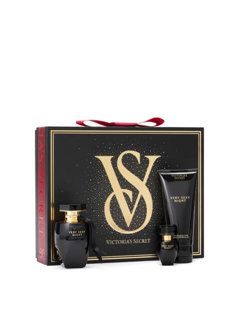 Ətir dəsti Victoria's Secet Very Sexy Night (ətir suyu 50 ml + ətir suyu 7 ml + bədən losyonu 100 ml) — Bakı