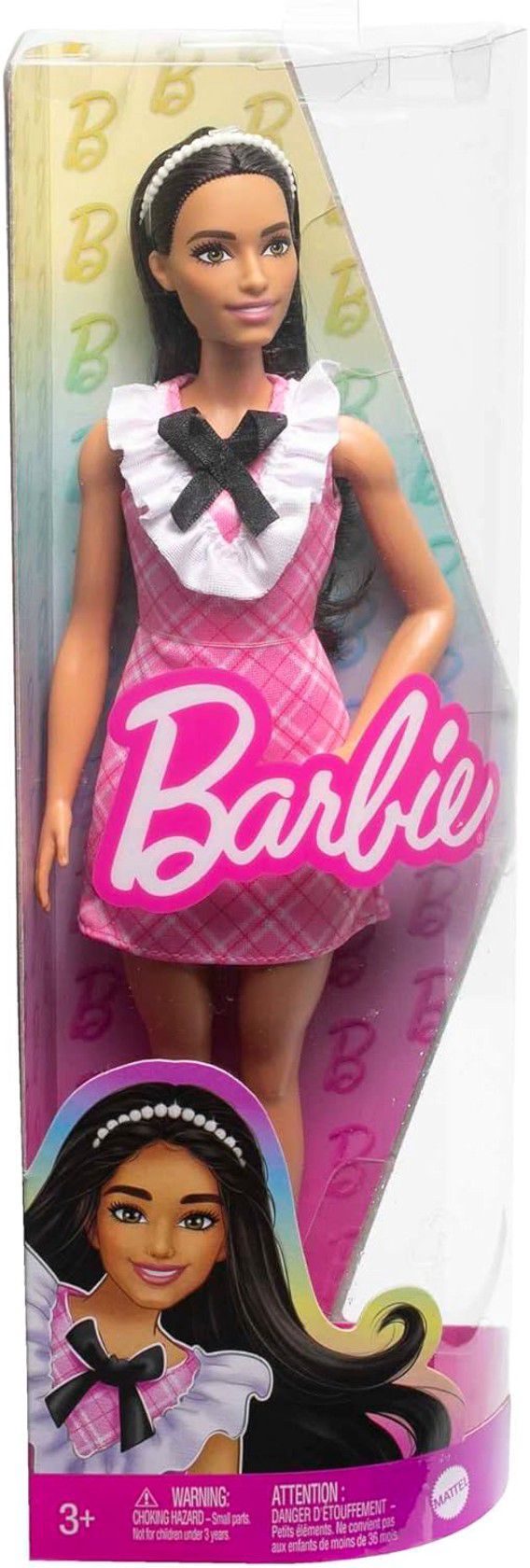 Kukla Mattel Barbie Fashionistas Doll - Pink Plaid — Mallar, Bakı (2)