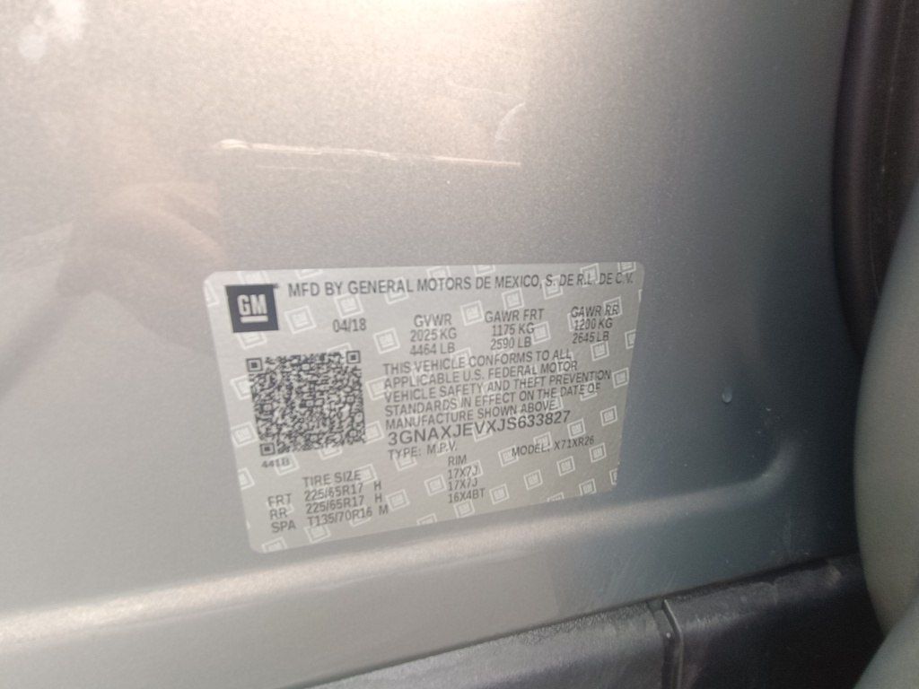 Chevrolet Equinox, 1.5 L, 2018 il, 194 000 km 20-CQ-259 — Avtomobillər, Gəncə (9)