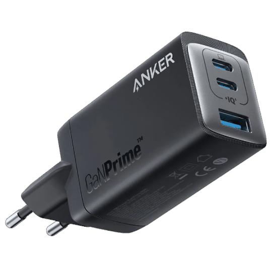 Charger Connector Travel Anker 735 (3 Ports )65W A2668311 Black — Şarj cihazları, Bakı