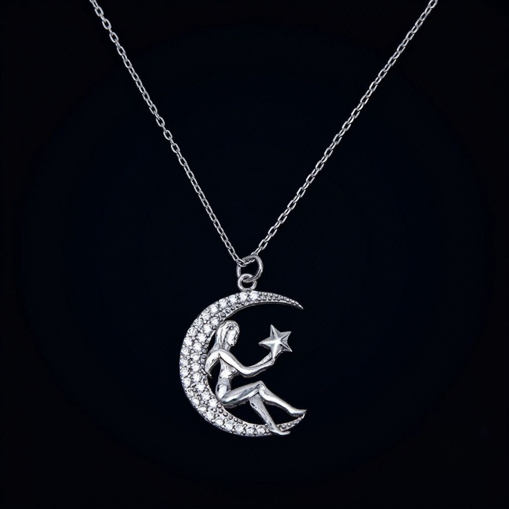Qadın boyunbağı 1634, gümüş 925 əyar — Mallar, Bakı