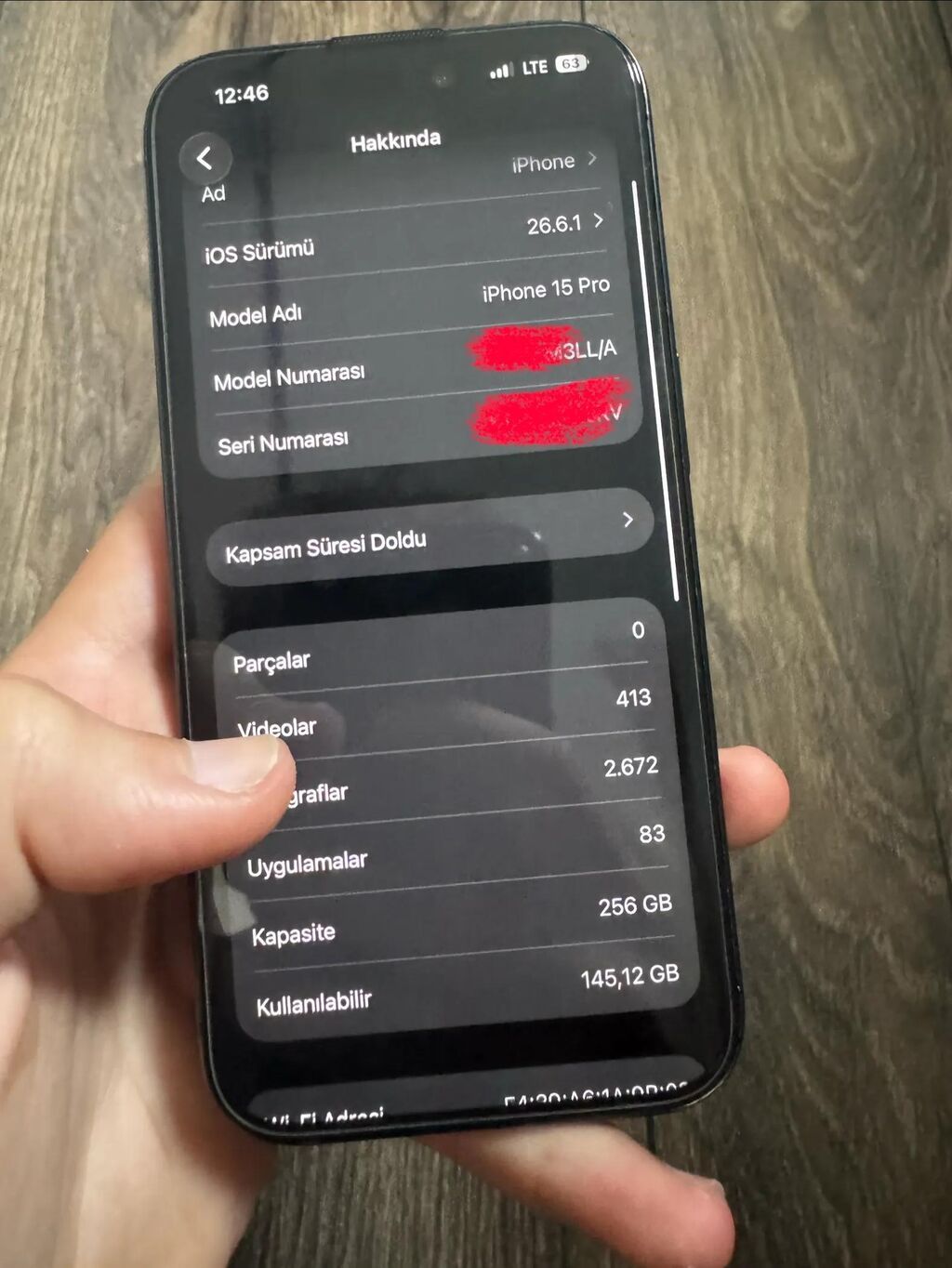 IPhone 15 Pro, 256 GB, Space Gray, Face ID — Apple iPhone, Bakı (2)