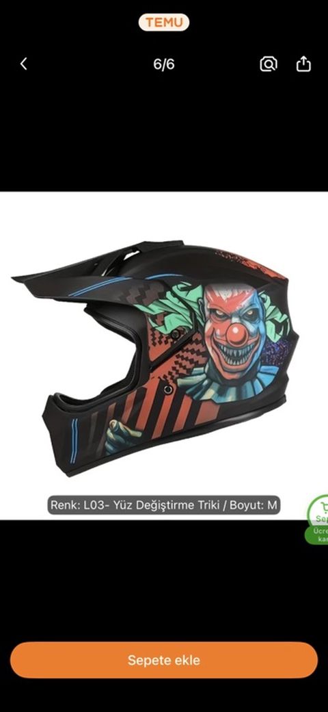 Motokros/Dirt Bike tam üz örtüklü dəbilqə – L03 “Yüz Dəyişdirmə Triki” — Sumqayıt