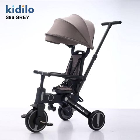 Uşaqlar üçün üçtəkər velosiped Kidilo S96 RQSC001 boz — Bakı
