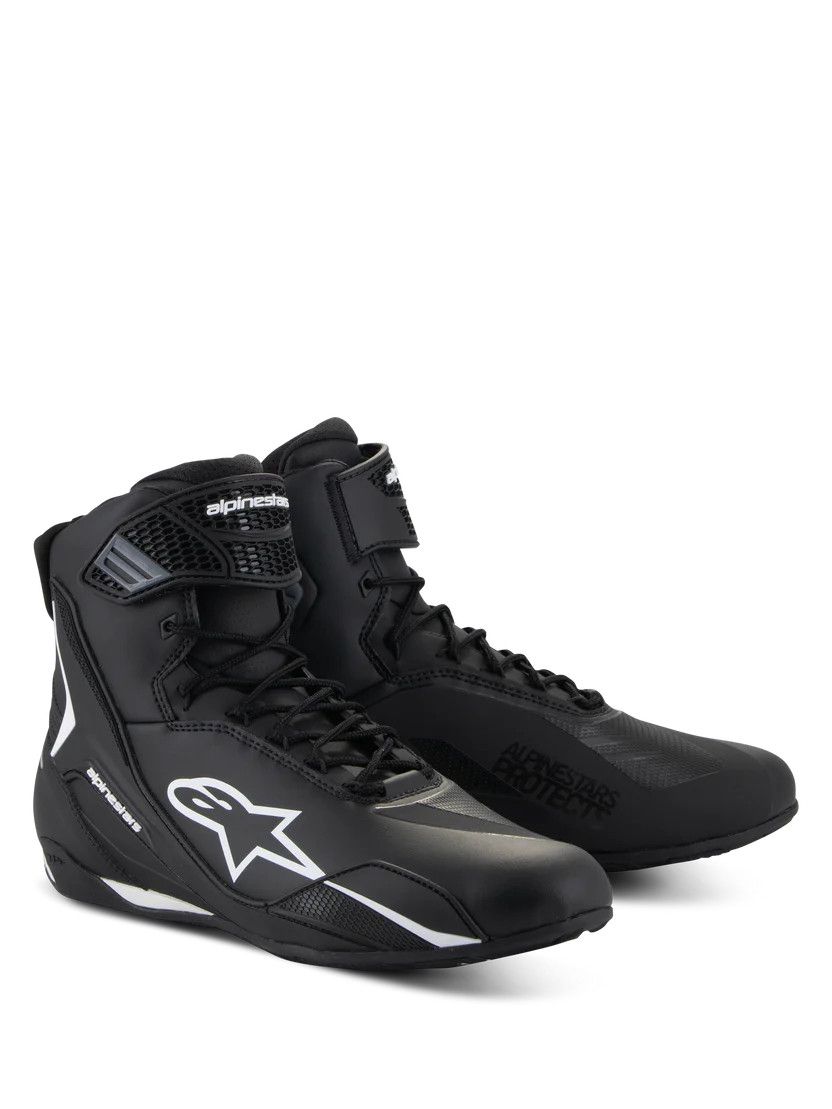 Motosikl üçün ayaq qoruyucusu Alpinestars Faster-4 Shoes BLK White 11.5 12, Mikrofiber/Rezin, Qara/Ağ, ölçü 10.5 — Mallar, Bakı (2)