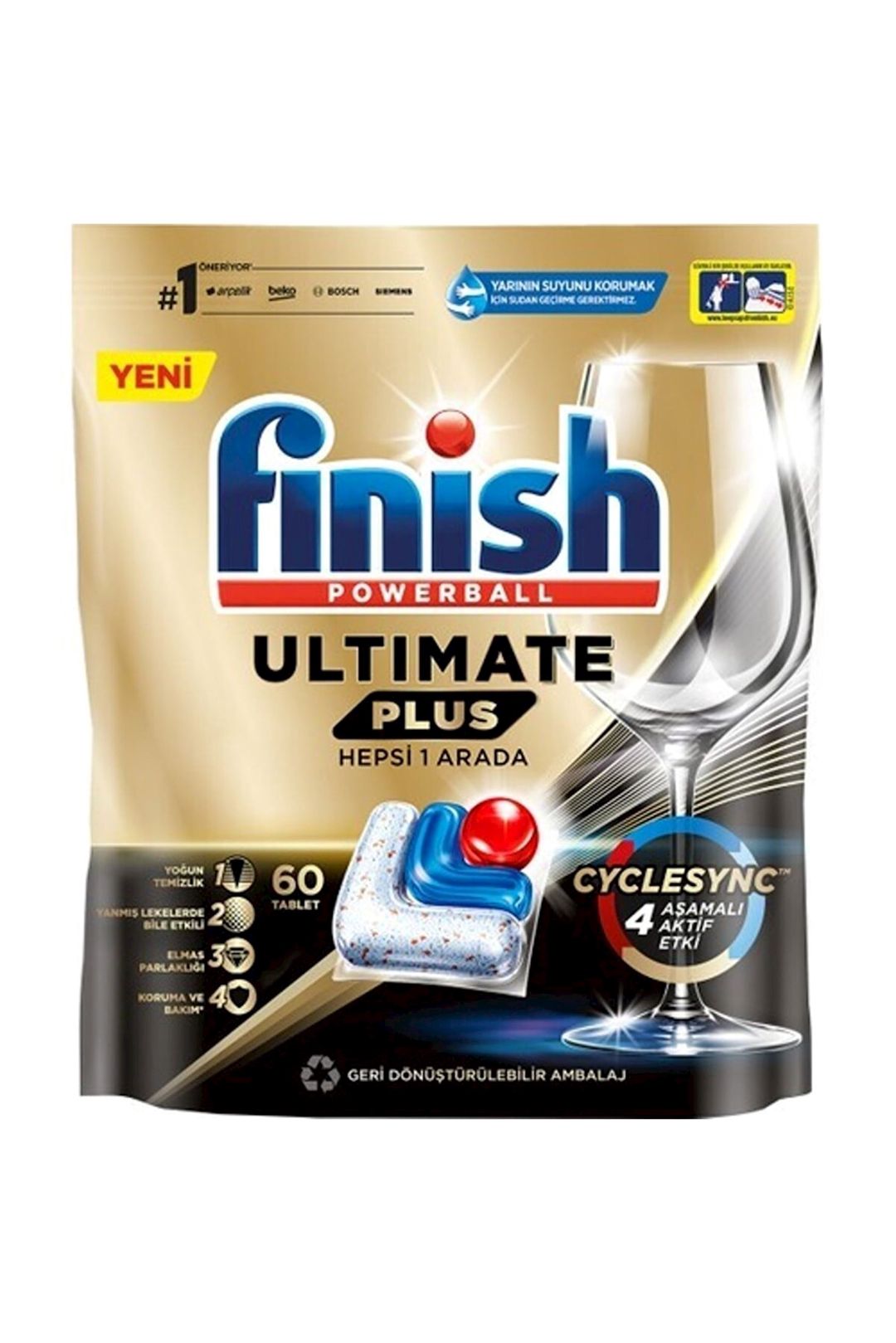 Qabyuyan maşın üçün tabletlər Finish Quantum Ultimate Plus 60 əd — Mallar, Bakı