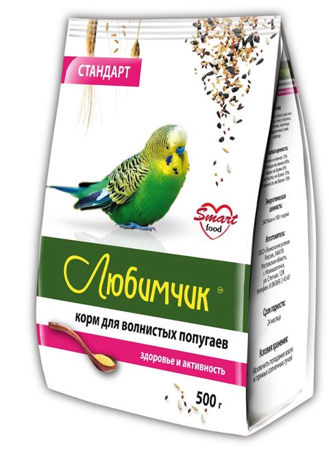 Dalğalı tutuquşular üçün dən qarışığı Любимчик Standart, 500q — Bakı