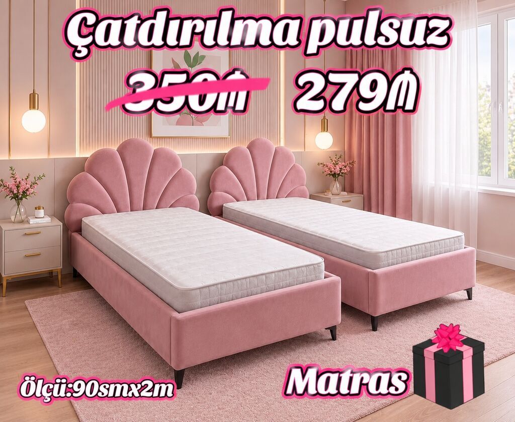 Matras – ölçü: 90 sm x 2 m - Rahat və ortopedik yuxu üçün ideal ölçü — Matraslar, Bakı