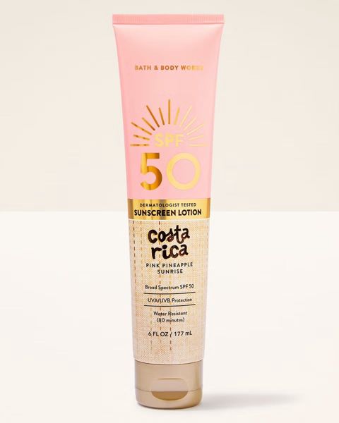 Günəşdən qoruyucu losyon Bath & Body Works SPF50 Costa Rica Pink Pineapple Sunrise 177 ml — Bakı