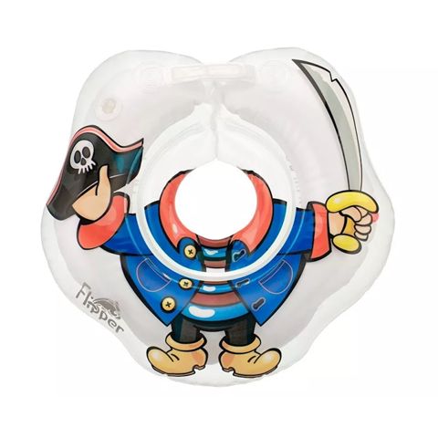 Körpələr üçün boyun üçün şişmə halqa Roxy Kids Flipper Dəniz qulduru, PVC, rəngbərəng — Bakı