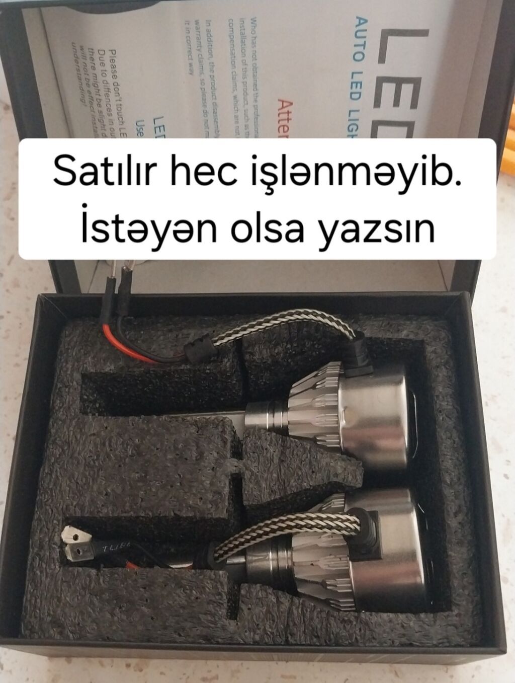 Avtomobil üçün LED faralar dəsti - Qutu içində 2 ədəd LED fara — Avtomobil işığı, Tərtər