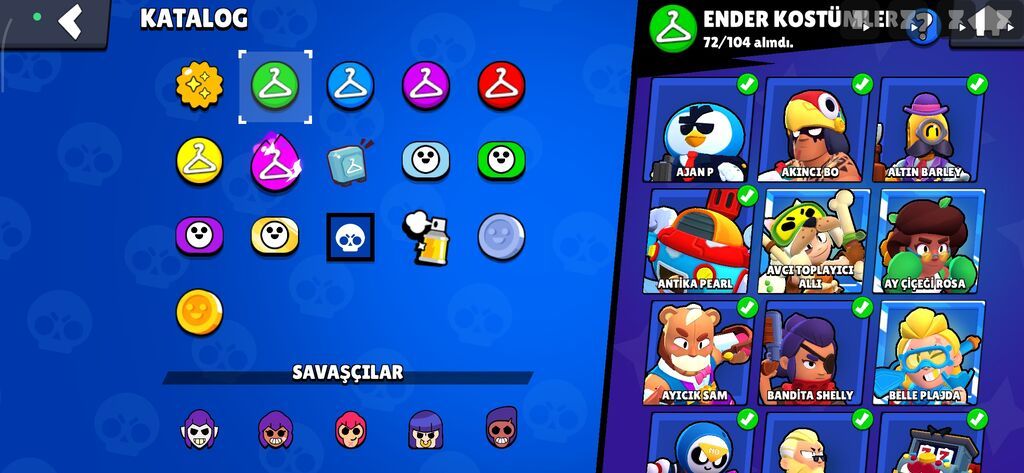 Brawl Stars oyun hesabı - Kupa: 41,049 - Savaşçılar: 101/107 açıq — Şəxsi əşyalar, Bakı (10)