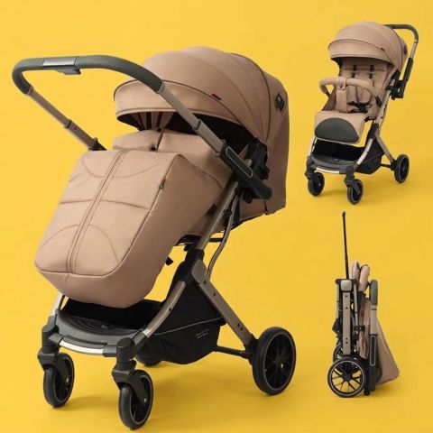 Uşaq arabası Modern Baby Stroller VP011, 0–3 yaş, qəhvəyi — Bakı