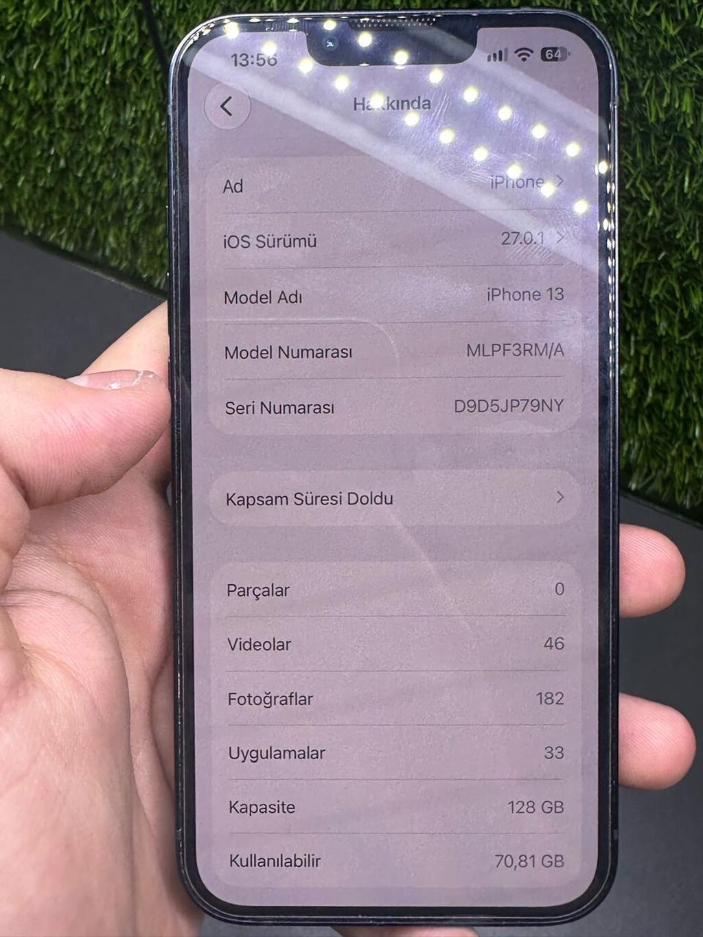 IPhone 13, 128 GB, Midnight, Zəmanət, Simsiz şarj, Face ID — Apple iPhone, Digah (6)