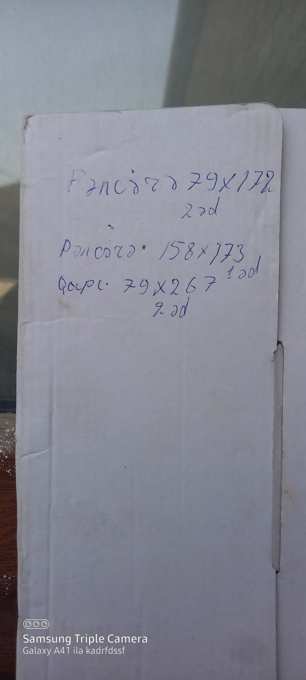 Plastik qapı pəncərə ünvan qala xaşaxuna qə Ölçülər (eni x hündürlük — Pəncərələr, qapılar, balkonlar, Digah (2)