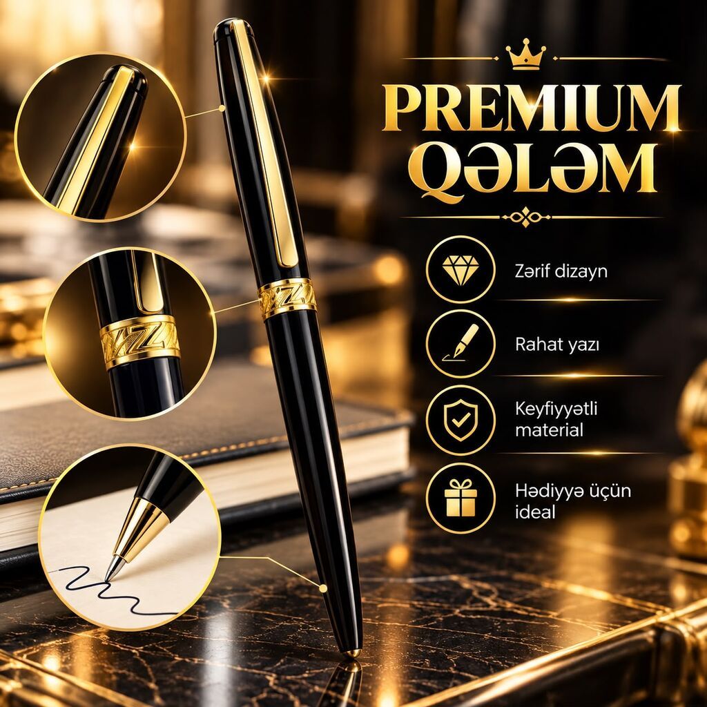 Premıum Qələm – zəriflik və rahat .Məllimələr gununə ozəl hədiyyə — Ofis malları, Bakı (9)