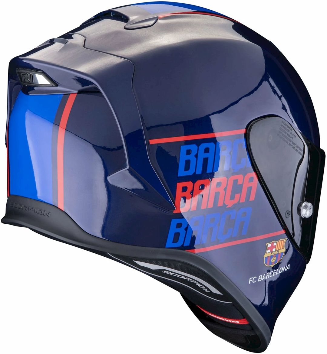Motosiklet dəbilqəsi Scorpion EXO-R1 Evo Air FC Barcelona Blue, ölçü L — Mallar, Bakı (3)
