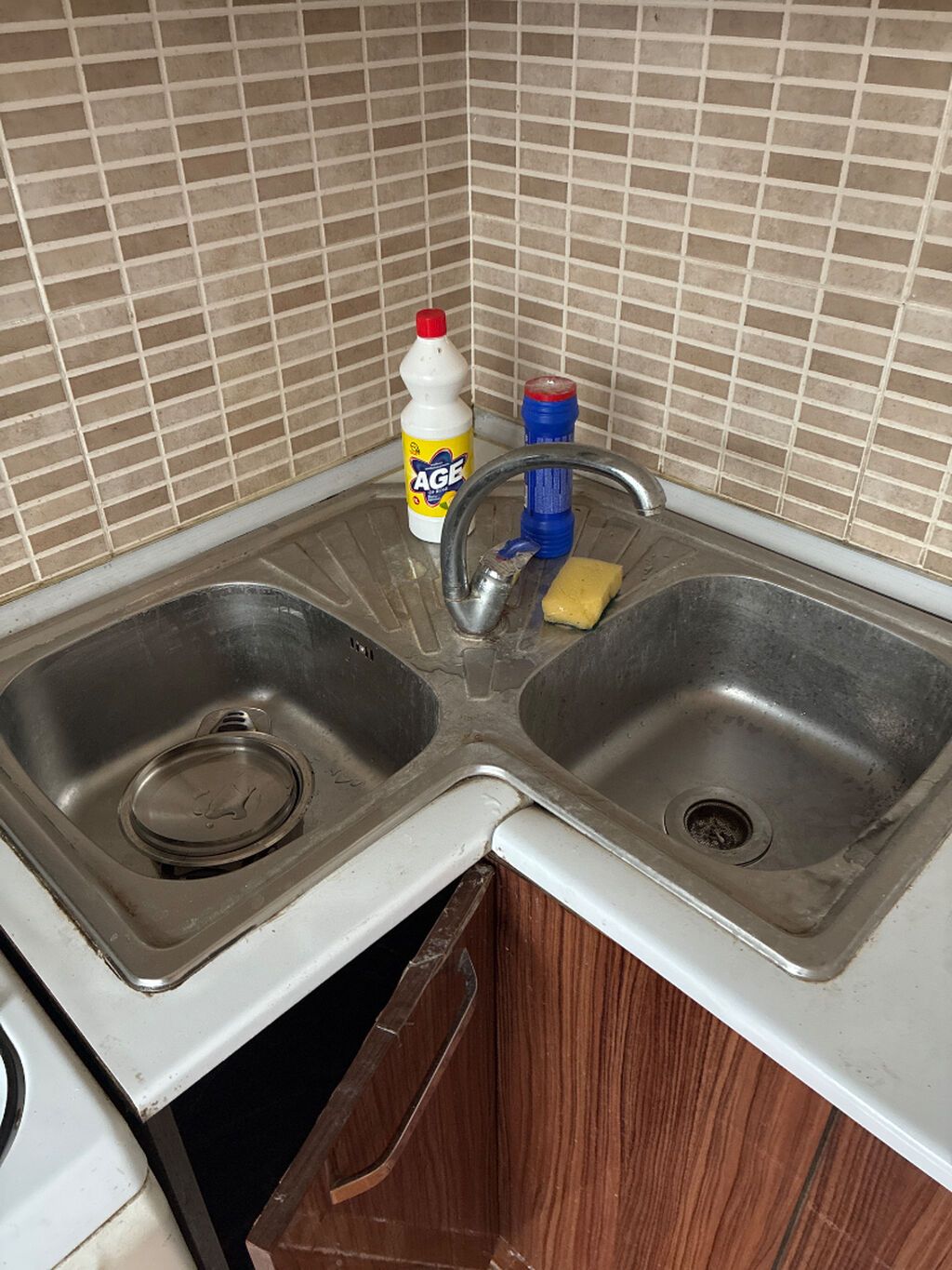 Paslanmayan poladdan künc üçün iki bölməli mətbəx çanağı və — Mətbəx lavabolarında, Bakı