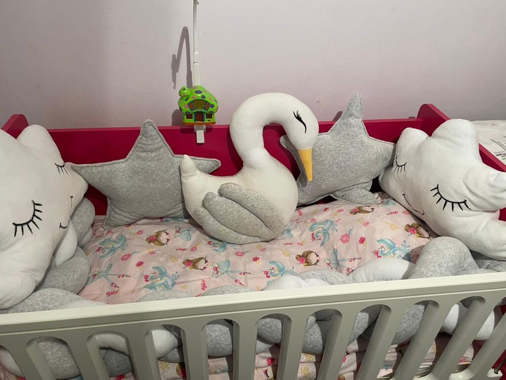 İşlənmiş Körpələr üçün Bir nəfərlik Anti-allergen Pambıq Pastel dəsti — Döşəmə dəsti, Xırdalan (3)