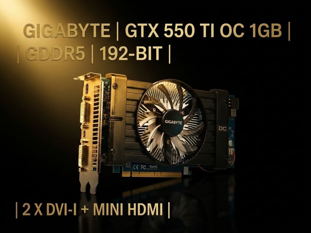 Videokart Gigabyte GeForce GTX 550 Ti, 4 GB, İşlənmiş — Qrafik kartlar, Xırdalan