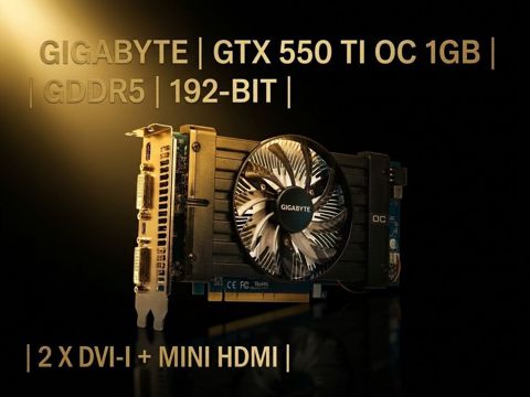 Videokart Gigabyte GeForce GTX 550 Ti, 4 GB, İşlənmiş — Xırdalan