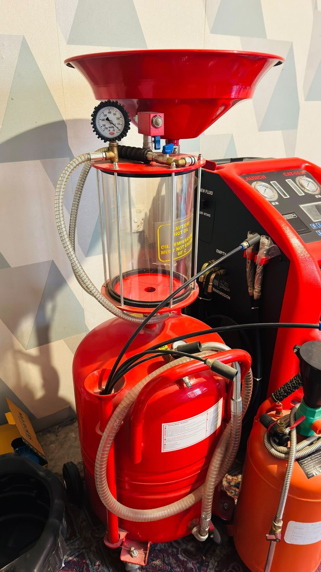 Launch CAT-501S – ATF Cleaner & Changer Peşəkar avtomatik — Avtoxidmət üçün, Xırdalan (7)