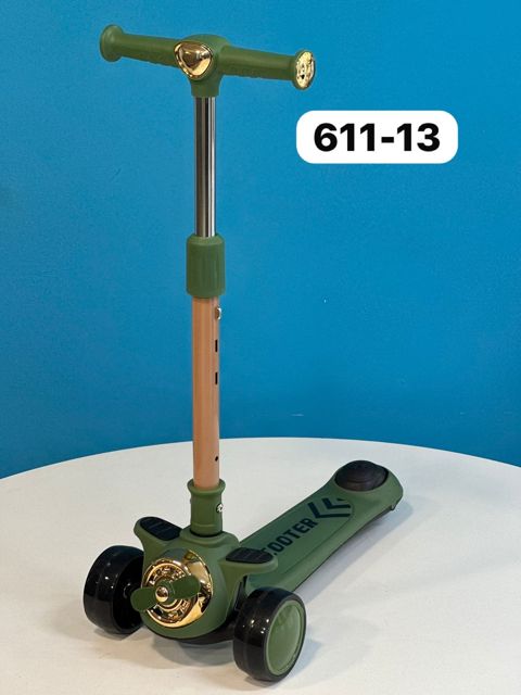 Uşaqlar üçün samokat 611-13, 3+ yaş, yaşıl — Bakı